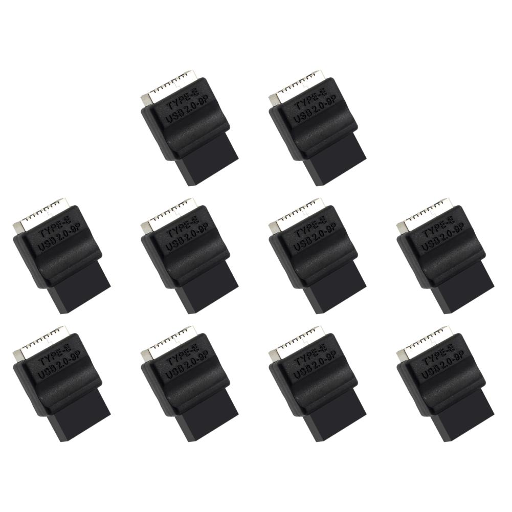 5/10Pcs Motherboard USB2.0 9Pin To Type-E Front Panel Header Extension Adapter Male To Female Adapter for Desktop PC MDesktop PC