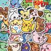 50Pcs Kawaii Anime Pokemon Stickers Pikachu Decals Diy For Laptop Luggage Skateboard Phone Cartoon Kid Toy Gift Stickers