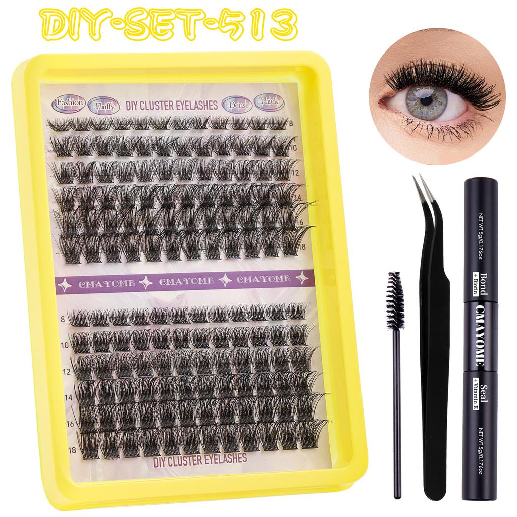 150 Tufts Of D-Song Single Tufts Of False Eyelashes 8-18Mmdiy Segmented Grafting Of Thick Eyelashes