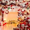 Festive Wooden Ornaments for Holidays 16/24/32Pcs Christmas Ornaments, Flying Angels Decorations, Santa Claus Rustic Xmas Party Supplies Holiday