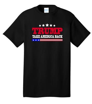 Trump Take America Back Flag Black Tee T-Shirt MAGA 2024 Election Republican Unisex T-Shirt