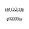 18K Gold Electroplated Hip-Hop Grillz: Upper & Lower 8 Teeth, European & American Style