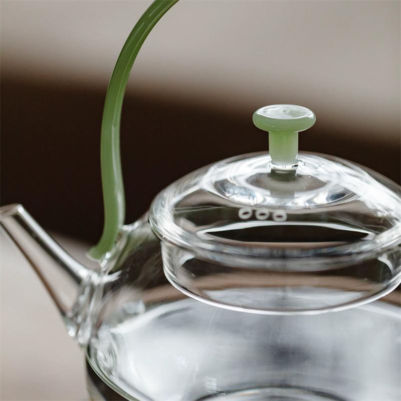 700ML Exquisite Heat Resistant High Borosilicate Glass Teapot Household Brewing Herbal Green Tea Pot Tea Maker Kungfu Tea Set