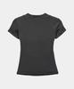 ETRE AU SOMMET Shirring Eyelet Bolero Top (Dark Gray)