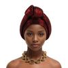 Polyester African Gele Headwrap Front Knot Elegant Headpiece Chic Nigerian Yoruba Turban  Party
