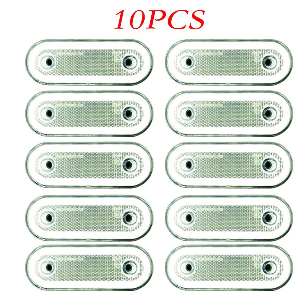 10PCS Oval LED Side Marker Light 12V-24V  Lorry Side Light Car Truck Clearance Lamp 20LED Trailer RV Waterproof Indicator Lamp