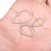 20pcs/lot 16 21 26mm Stainless Steel Waterdrop Closed Frame Teardrop Rings For DIY Earring Jewelry Makings Findings Supplies