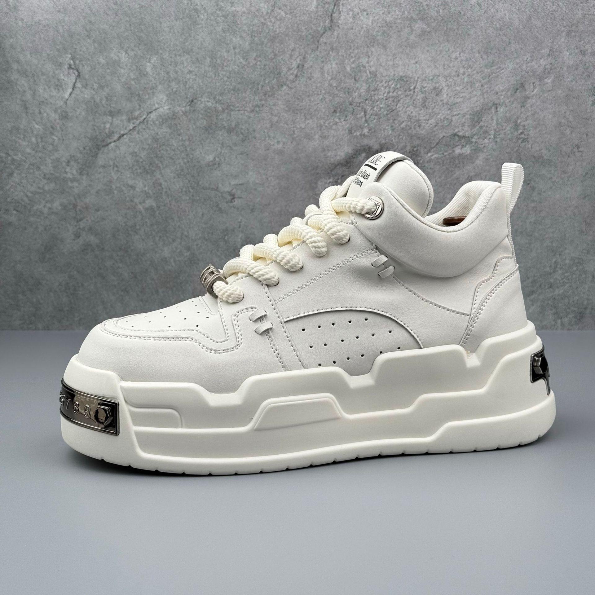 

High-end British style casual shoes 22 new platform height-top daddy shoes cool running shoes 39 белый