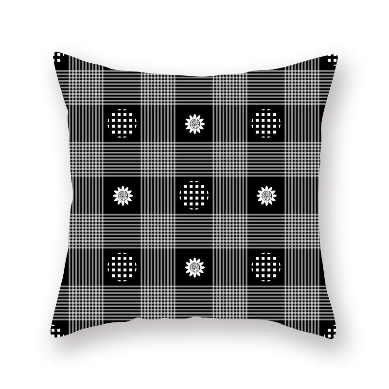 45X45CM Geometric Pentagram Print Peach Skin Pillowcase Sofa Office Seat Cushion Cover Creative Ornament Home Decoration