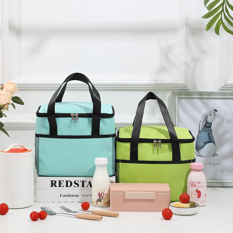 Portable XL Insulated Oxford Cloth Lunch Bag for Picnic and More