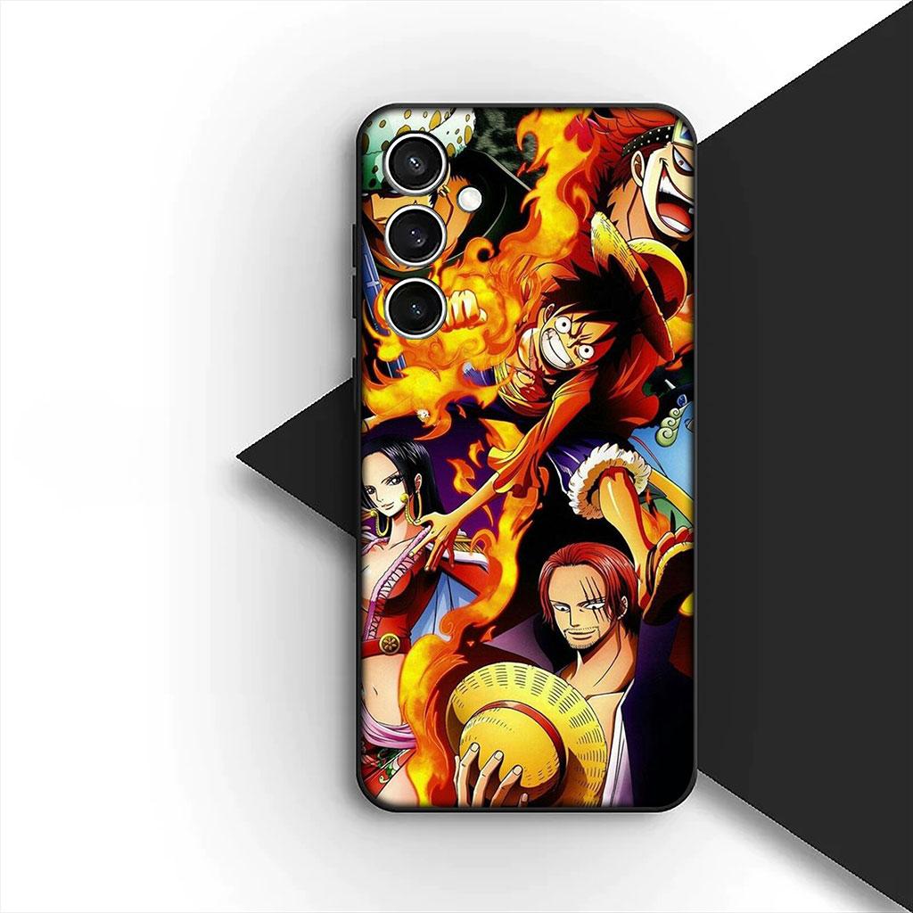 Phone Cover for Samsung Galaxy S22 S21 S20 FE Ultra Plus A07 A17 A15 A16 A25 A57 A37 Case Sanji One Pieces Luffy Roronoa Zoro