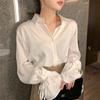 Elegant Women's Summer Blouses OL Office Casual Woman Tops Women White Shirt Blouse Chemise Femme Blusas Flare Long Sleeve