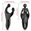 Penis Delay Trainer Glans Workout Vibrator Testicle Massager Soft Silicone Prostate Stimulator Male Masturbator Adult Products