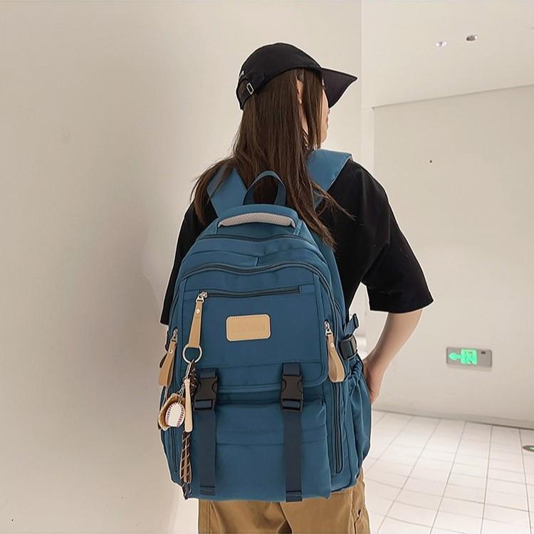 Schoolbag female ins Mori versatile college student junior high school high school student 34th 5th 6th grade large capacity backpack