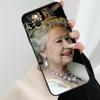 England Queen Elizabeth II Phone Case For iPhone 13 14 15 16 Pro Max 11 12 XS XR X Plus Shockproof Bumper Soft Cover