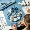 Feiertags-Kranz Bastelmaterialien DIY Patchwork Bastelset, Weihnachtliches Nähen Saisonale Muster, Stoffset Bauernhaus für Erwachsene, Haustür Wand