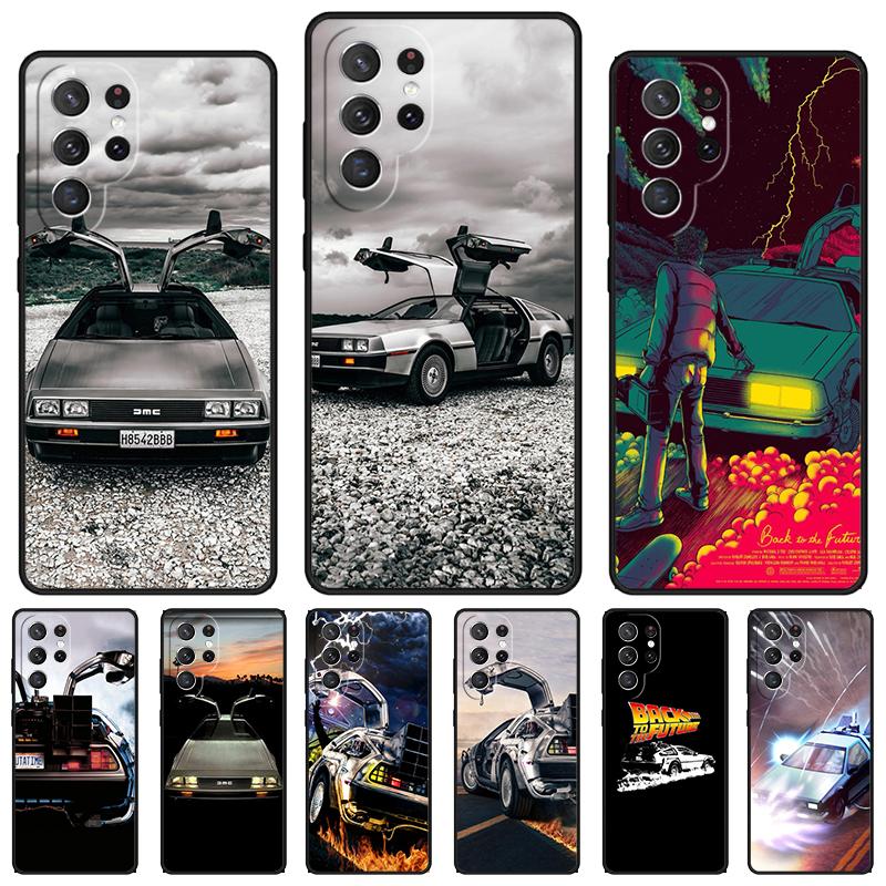 Back to the Future DeLorean phone case For Samsung Galaxy S24 S25 S23 S22 Ultra Note 10 20 Plus S20 S21 FE Cover