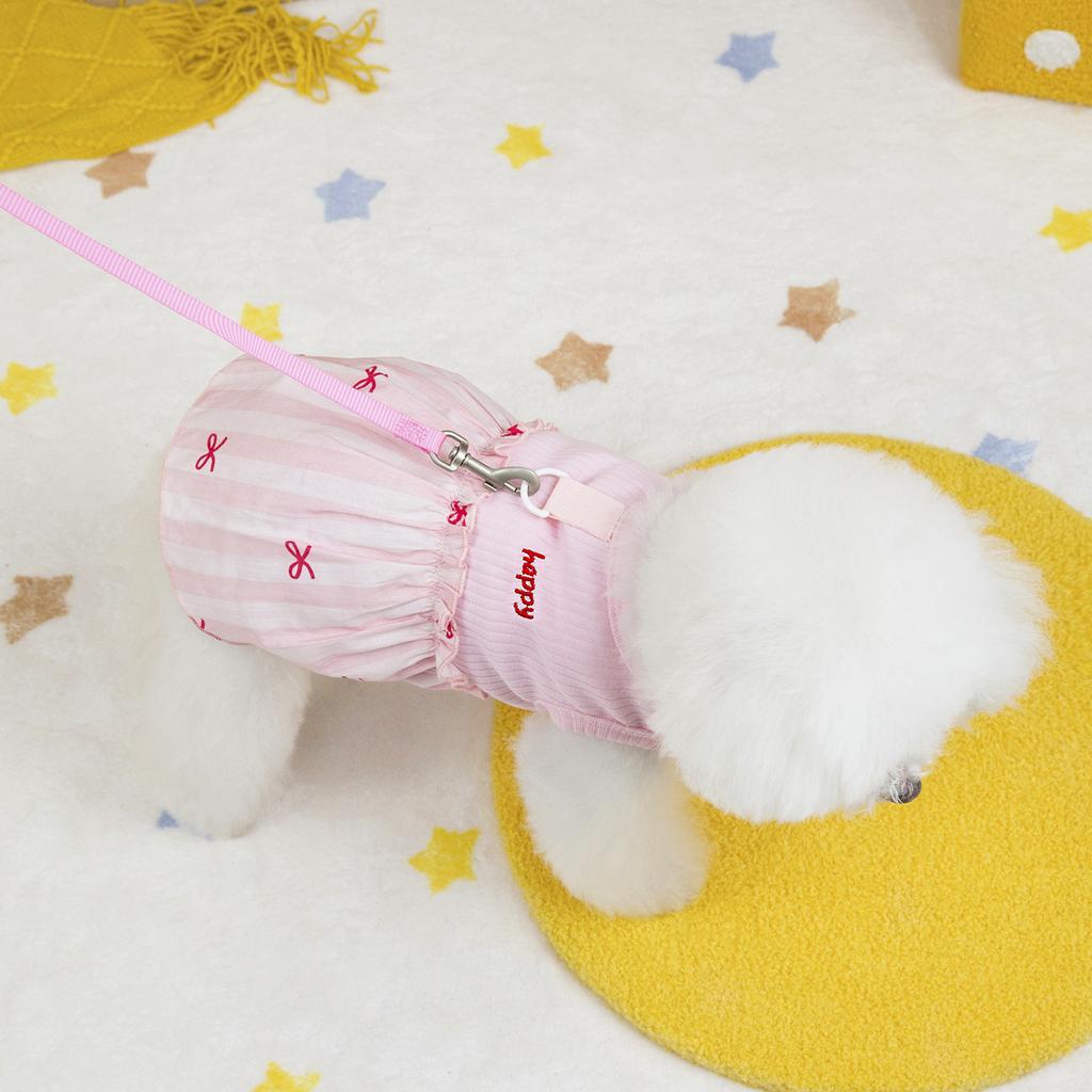 Dog pet clothes spring and summer new clothing cat Teddy Schnauzer Pomeranian Bichon small dog patchwork skirt vest