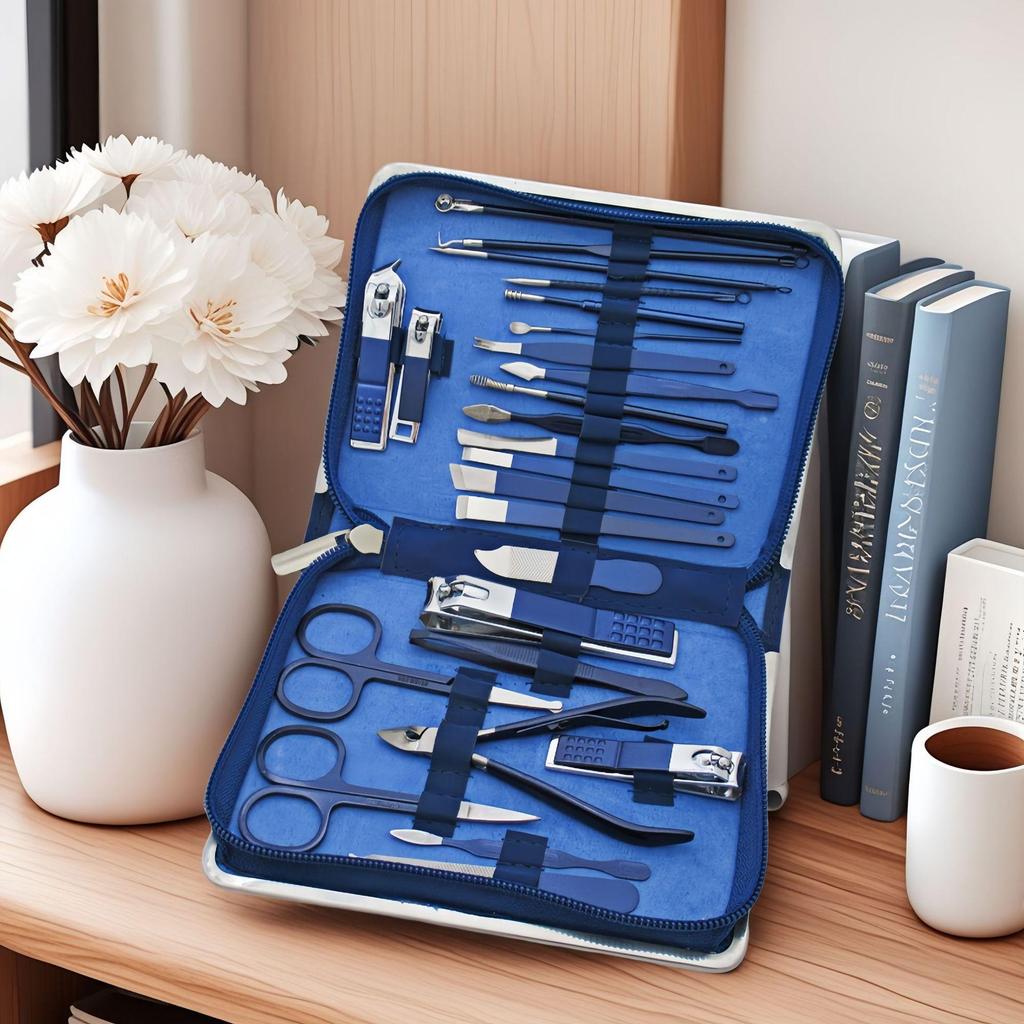 26-Piece Nail Clipper & Manicure Tool Set for Home Beauty