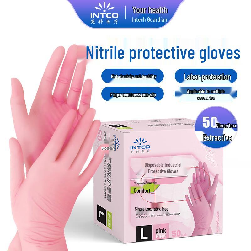 Intco Medical Disposable Nitrile Gloves L