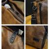 TS JYL laptop bag,New Trend Men Crossbody Bag Vintage Simple Commuter Satchel iPad Bag