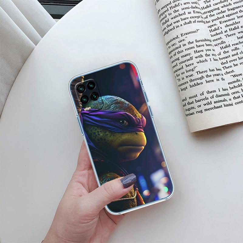 QE27 TMNT Transparent Phone Case for Motorola Moto G7 G8 G9 G84 G85 G73 G24 G15 Z2 Play Power Plus