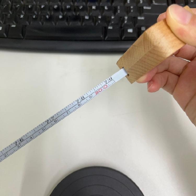 Wood Case Construction Tape Measure 2m Measuring Tape Ruler for Comfortable Grip In Any Setting