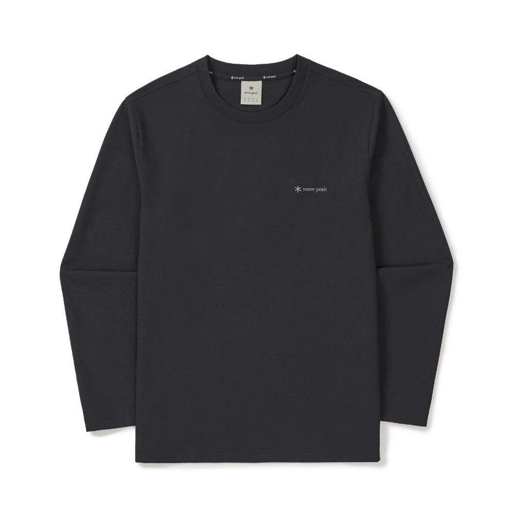SNOWPEAK Classic Woven Long Sleeve T-shirt Black (S26SMTTL14)