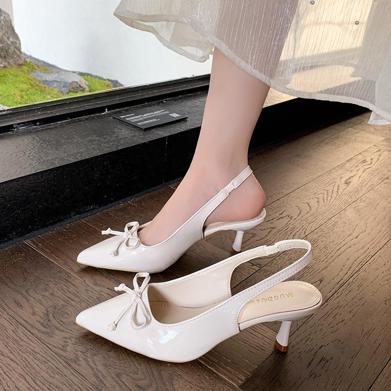 

Летние женские босоножки с леопардовым принтом, острым носком и высоким каблуком, модные мюли-слипоны для дам, туфли для вечеринки 35 бежевый