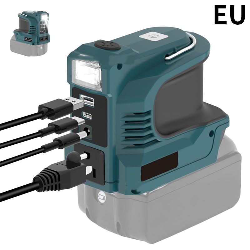 180W Power Adapter For Makita/Bosch/Dewalt/Milwaukee18V/20V Battery DC 20V to AC 110-120V Power Inverter with LED Light