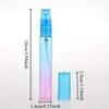 6pcs Accessories 8ML High-end Gradient Color Glass Perfume Bottle Fashionable Mini Spray Bottle Cologne Perfume Sub-bottle Portable