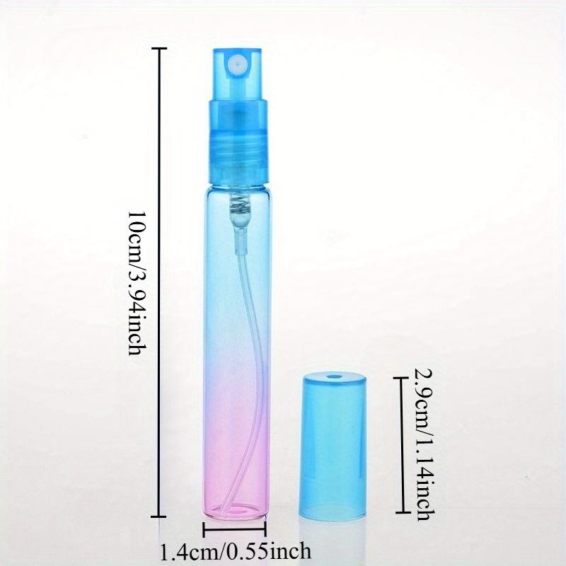 6pcs Accessories 8ML High-end Gradient Color Glass Perfume Bottle Fashionable Mini Spray Bottle Cologne Perfume Sub-bottle Portable