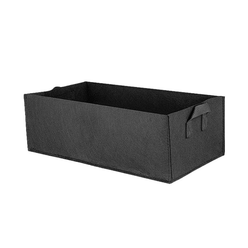 INTELIGENTNA DONICZKA (Rozmiar: 60*30*20 cm) Kwadratowa Torba do Sadzenia o Dużej Pojemności, Materiał: Włóknina 260g (Słowo niedostępne)
