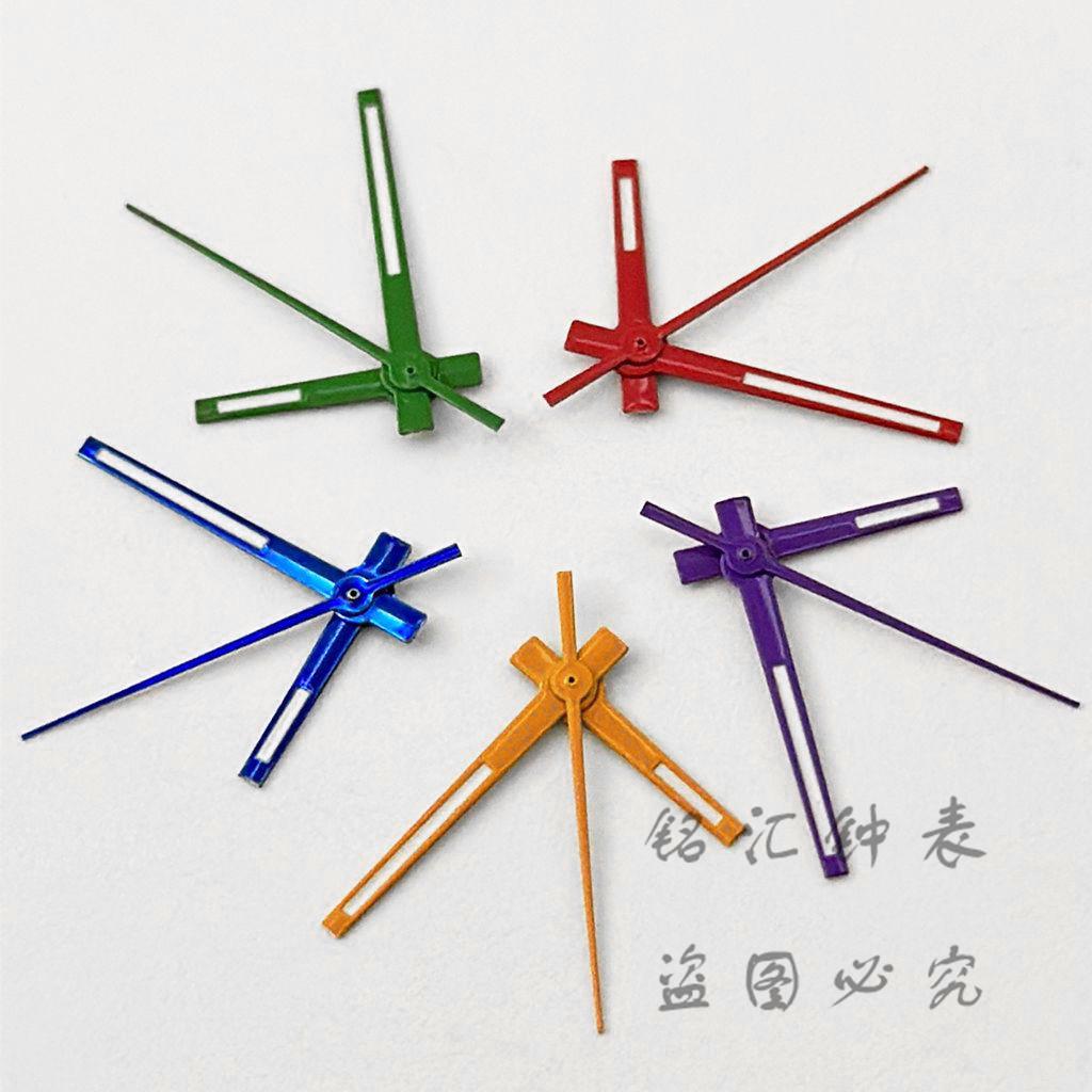 NH35 Hands Silver Gold Blue Green Purple Orange Red Watch Hands Green Luminous For NH35/NH36/4R/7S Movement Watches Pointers