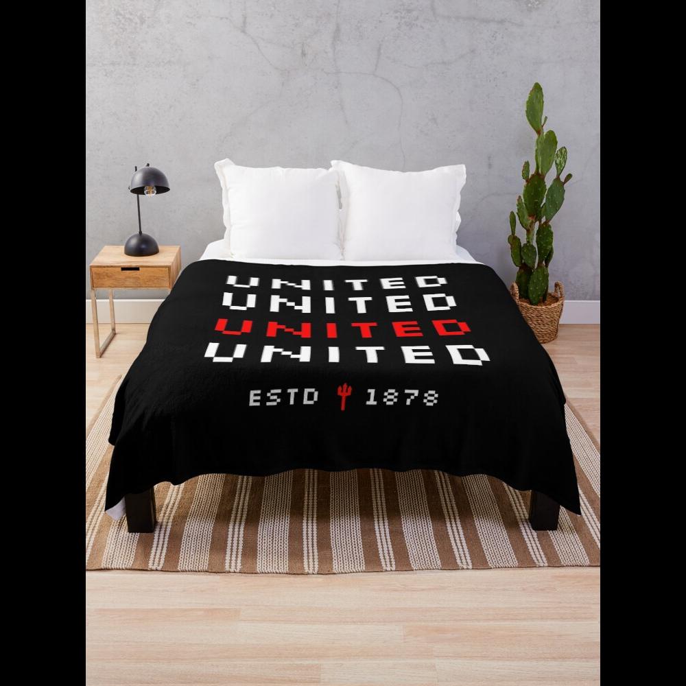 Manchester United FC Throw Blanket  Show Your Team Spirit with This Cozy and Stylish Home Textile 75X95CM