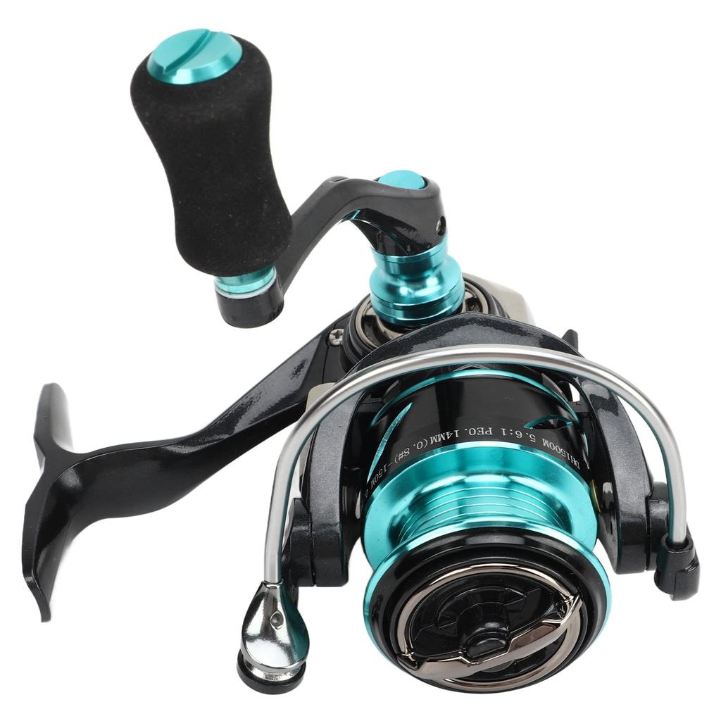Ongwan Spinning Reel 5 and 1 Sealed Bearing Fishing Reel with Diagonal Wire Cup Single (DH1500 Arm)