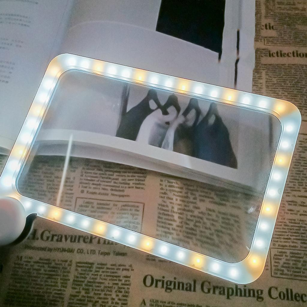 Magnifying Glass with Light Handheld Magnifying Glass Lighted Magnifier Illuminated Magnifying Glass for Low-Vision