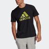 T Shirts Men's Black Crew Neck Moderate Straight Fit GL3699