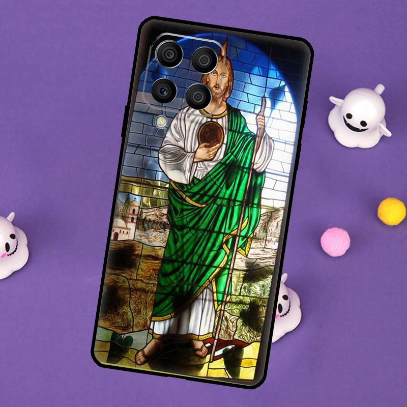 San Judas Cover For Samsung Galaxy M54 M14 M34 M33 M13 M23 M53 M15 M55 M31 M51 M20 M30s M32 M52 Case
