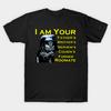 Asiatische Größe Herren Schwarzes Print-T-Shirt Lord Helm No-Cut-Print Baumwoll-T-Shirt