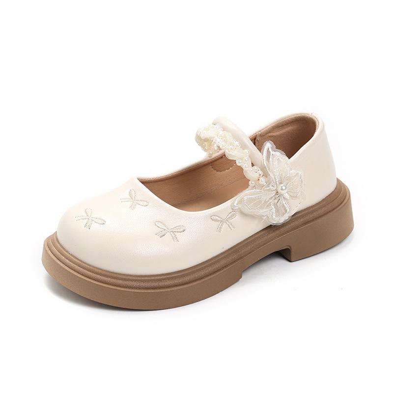 Girls' small leather shoes 2025 new spring and autumn children's princess shoes soft-soled non-slip single shoes Mary Jane student performance shoes