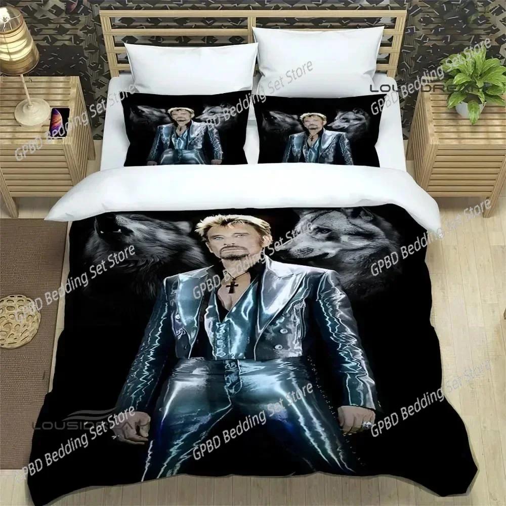 Rock Star Johnny Hallyday Bedding Set Bedroom Soft Modern Bedspreads Comefortable Kids Duvet Cover Quilt Cover And Pillowcase