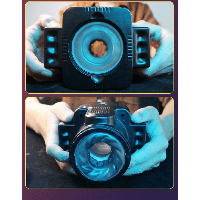Automatic Male Masturbator Cup Telescopic Sucking Vibration Thrusting Piston Blowjob Machine Real Oral Vagina Sex Toy for Men