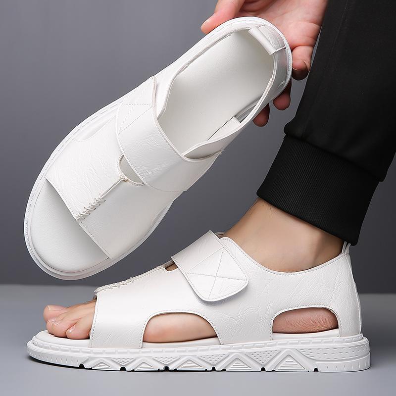 Fashion 2025 New Roman Casual Sandals for Men Non-slip Summer Wear Sandals Male Fashion New Designer Beach White Shoes