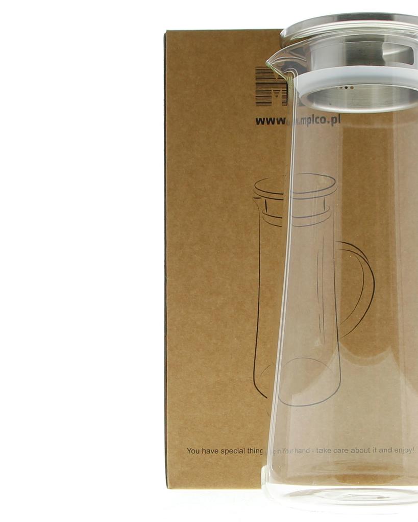 Glass Jug For Mulled Wine Tea Coffee Water Juice Lemonade 1.3L