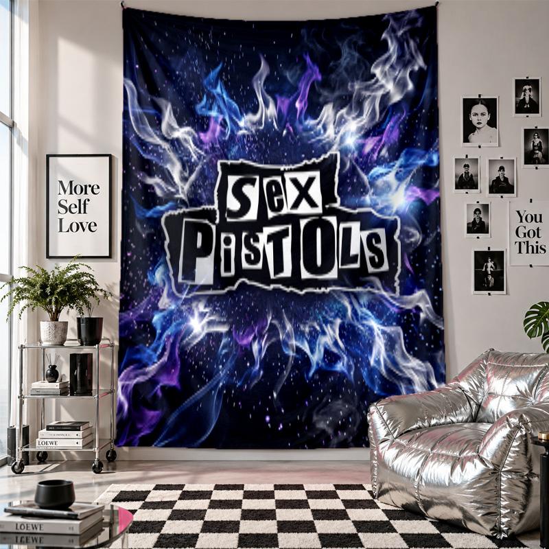 Sex Pistols Wall Tapestry Home Decor Wall Hanging Cloth for Bedroom Living Room Background