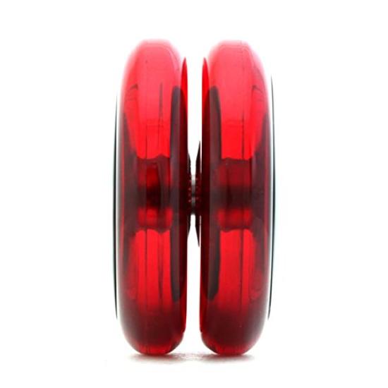 Loop 720 s YoYo Factory Yo-Yo (Japonsko Ver.) DVD pro začátečníky, (Průhledná červeno/černá čepice)