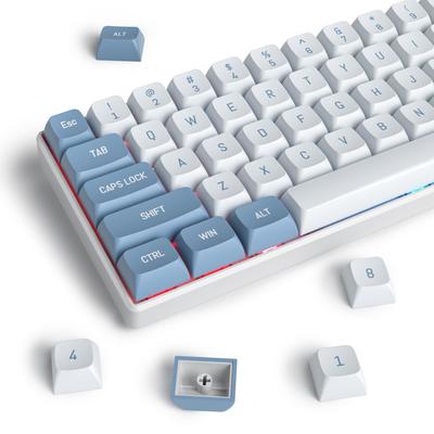 Shoko Double Shot PBT CSA 158 Keycap Custom Keycaps for Cherry Gateron MX Switch Mechanical Keyboard Keycaps, Keycaps, Profile, Set, (Shoko Green)