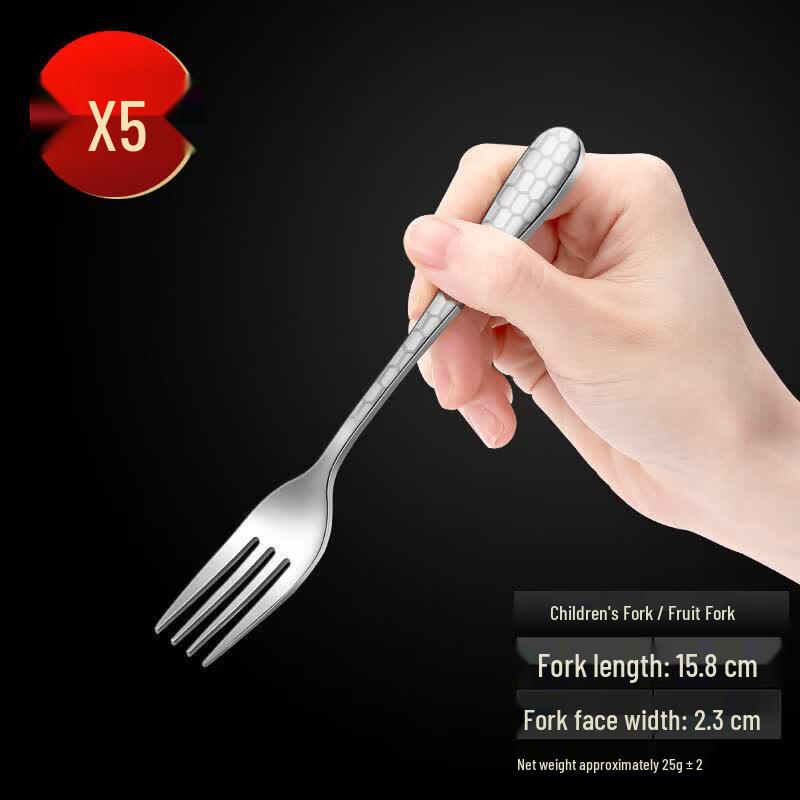 Qiwei 5-Piece Rice Husk Long Handle Multipurpose Forks