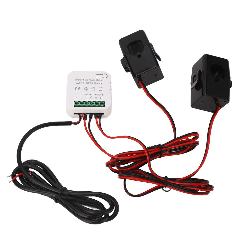 WIFI Smart Energy Meter Home WiFi Electricity Meter with 2pcs 120A Clamp Current Transformer 90 To 250VAC